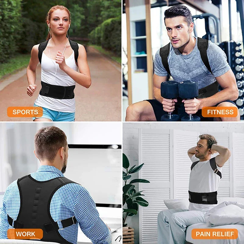 Magnetic Posture Corrector for Men Shoulder Upper Back Brace Pain Relief Back Belt Correct Hunchback Lumbar Support Girdle Strap